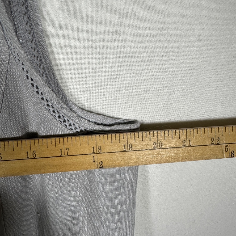 J. Jill 100% Linen grey dress Medium - Picture 13 of 14